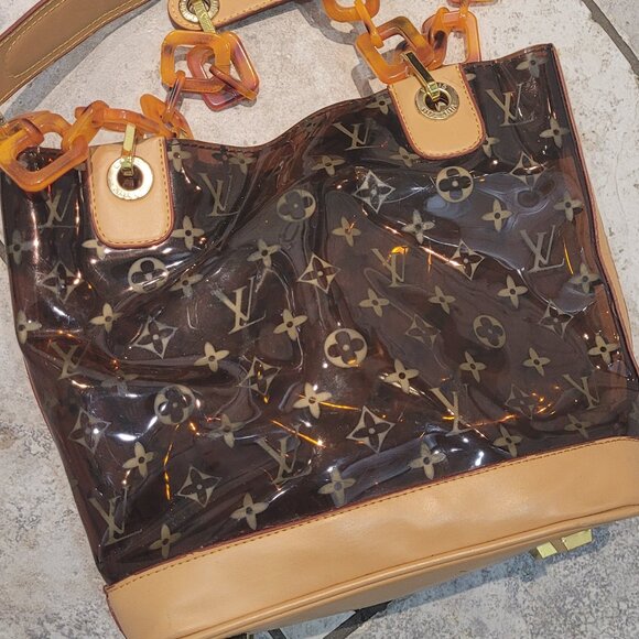 Inspired See Though Plastic Handbag - Picture 1 of 12